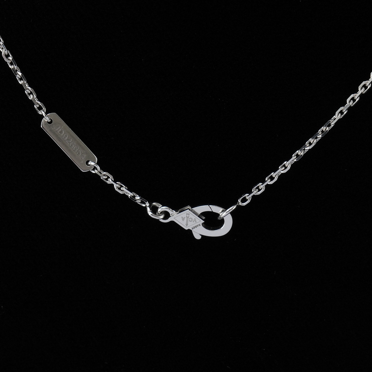 Van Cleef & Arpels(USED)반클리프앤아펠 빈티지 알함브라 네크리스 화이트골드 자개